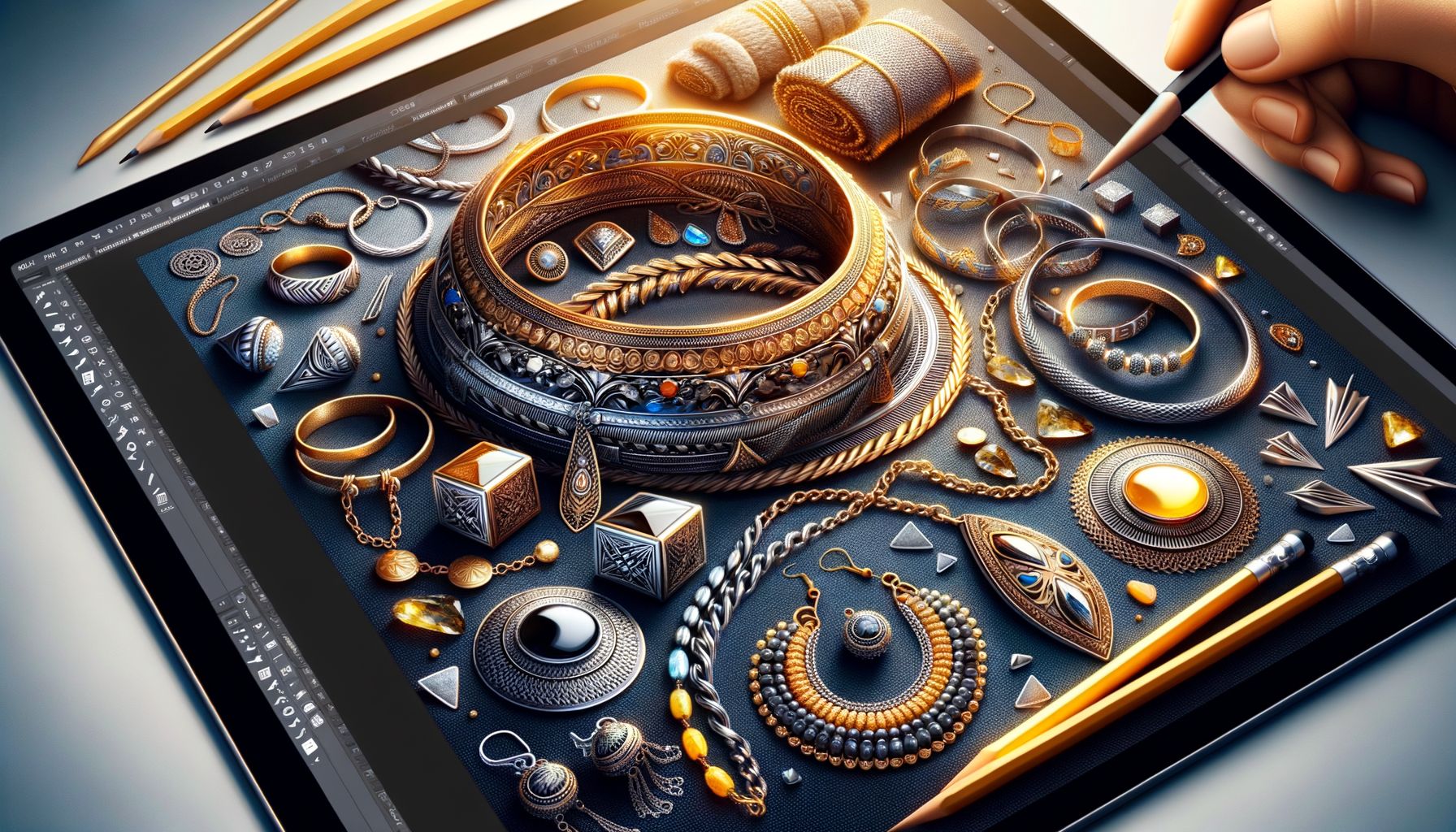 Wähle zwischen Gold, Silber und Roségold